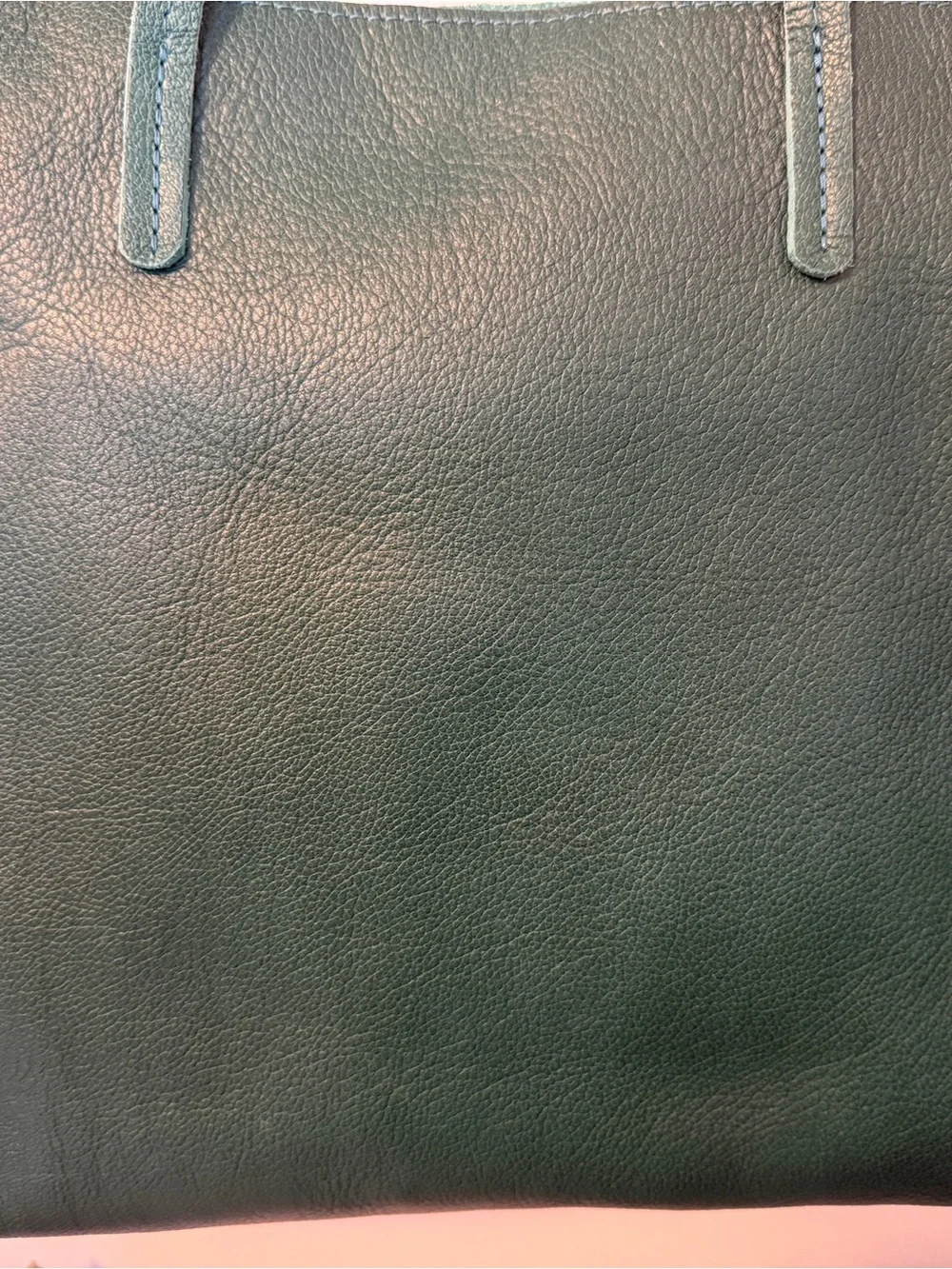 Portland Leather Sea Glass Large August Pebbled Leather Tote
